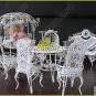 Iron Wire Craft White Courtyard Set