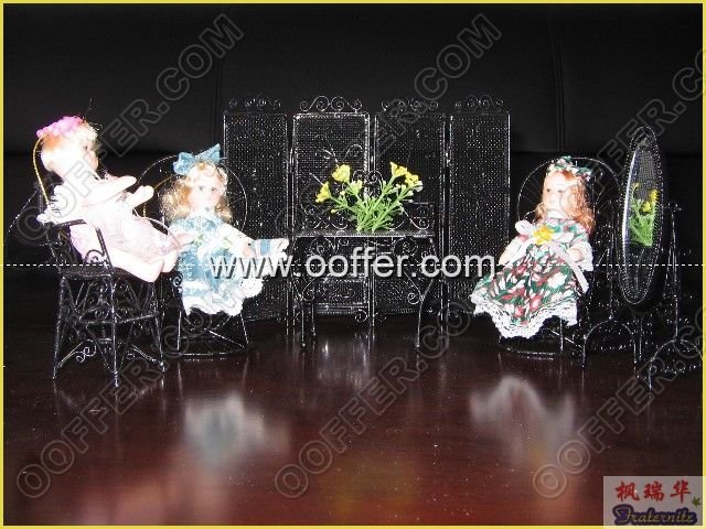 Iron Wire Craft Black Living Set