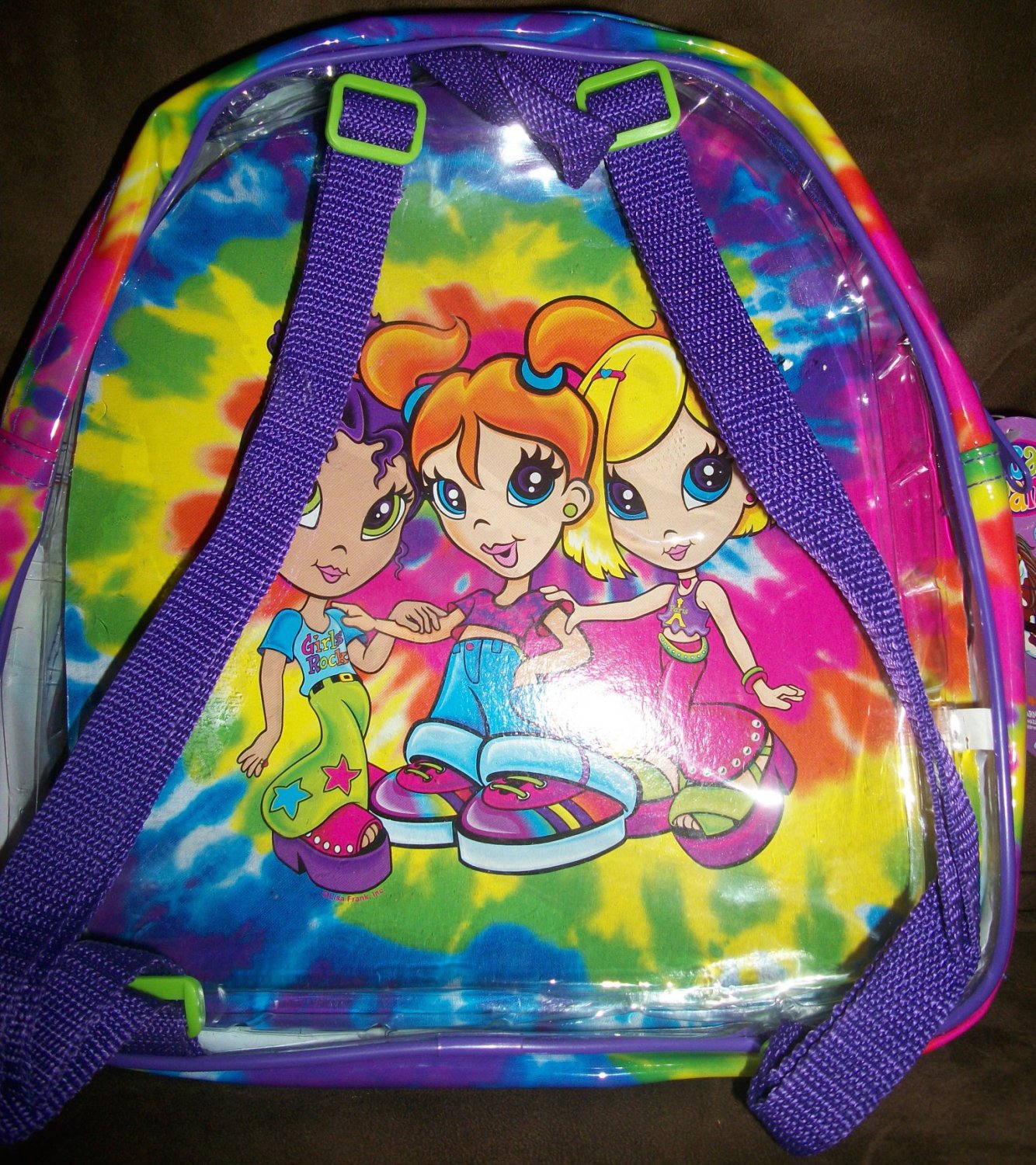 NEW VINTAGE RARE LISA FRANK BACKPACK W/ ACCESSORIES