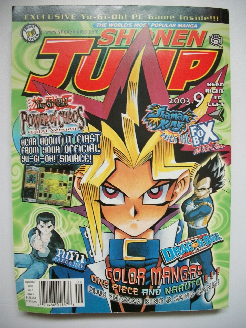 SHONEN JUMP MANGA SEP 2003 MAGAZINE VOLUME 1 ISSUE 9