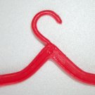 VINTAGE RED BARBIE HANGER FOR DOLLHOUSE OR CLOTHES ACCESSORY