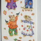 NEW AMERICAN GREETINGS STICKETY DOO DA AUTUMN SCARECROWS STICKERS