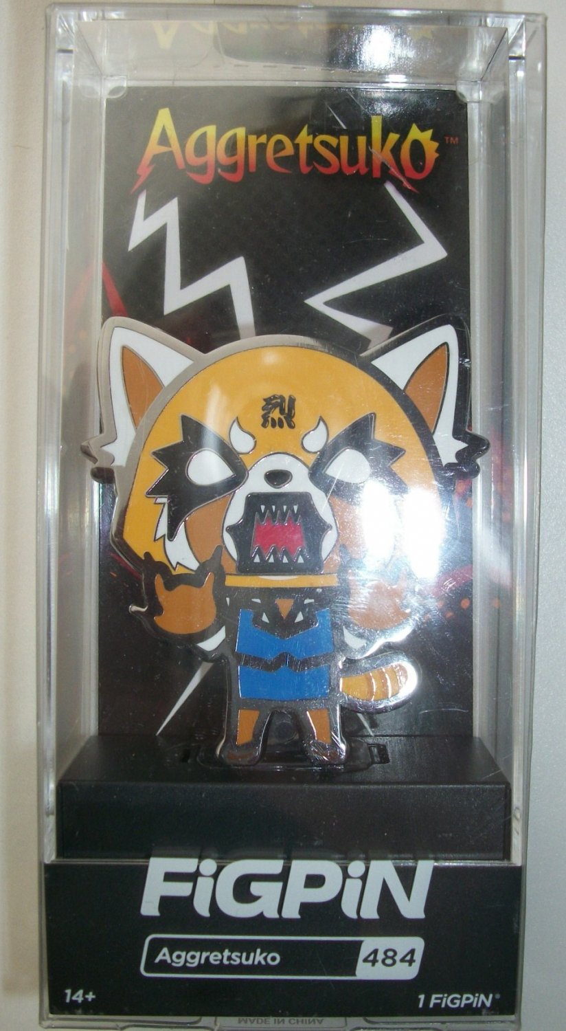 New NIP Aggretsuko Sanrio Angry FiGPiN 484 Anime Chibi Kawaii