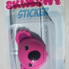 NEW NIP SKWISHY PINK KAWAII ANIMAL STICKER