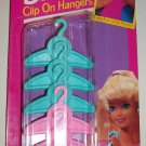 NEW VINTAGE 1994 BARBIE CLIP ON DOLL CLOTHES HANGERS