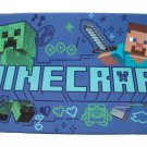 Minecraft Game Blue Pencil Tin Box Container 7.5" Long x 4" Wide x 1 3/4"