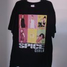 Spice Girls Black T-shirt Size S/M 100% Cotton Baby Ginger Scary Posh Sporty