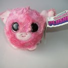 New Whiskas Pink Piggy Pig Plush Amazing Squishee Plushies Grin Studios 3.5"