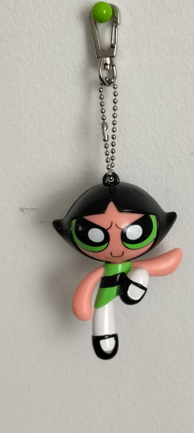 THE POWERPUFF GIRLS VINTAGE 1999 BUTTERCUP TALKING KEYCHAIN