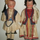 VINTAGE 8" GREEK DOLLS W/ TRADITIONAL FOLK CLOTHES
