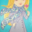 VINTAGE BRIGITTE 9.5" PAPER DOLL W/ CLOTHES LOT