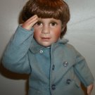 Vintage John-John Porcelain Doll Collection Farewell Salute by Danbury Mint Elke Hutchins JFK