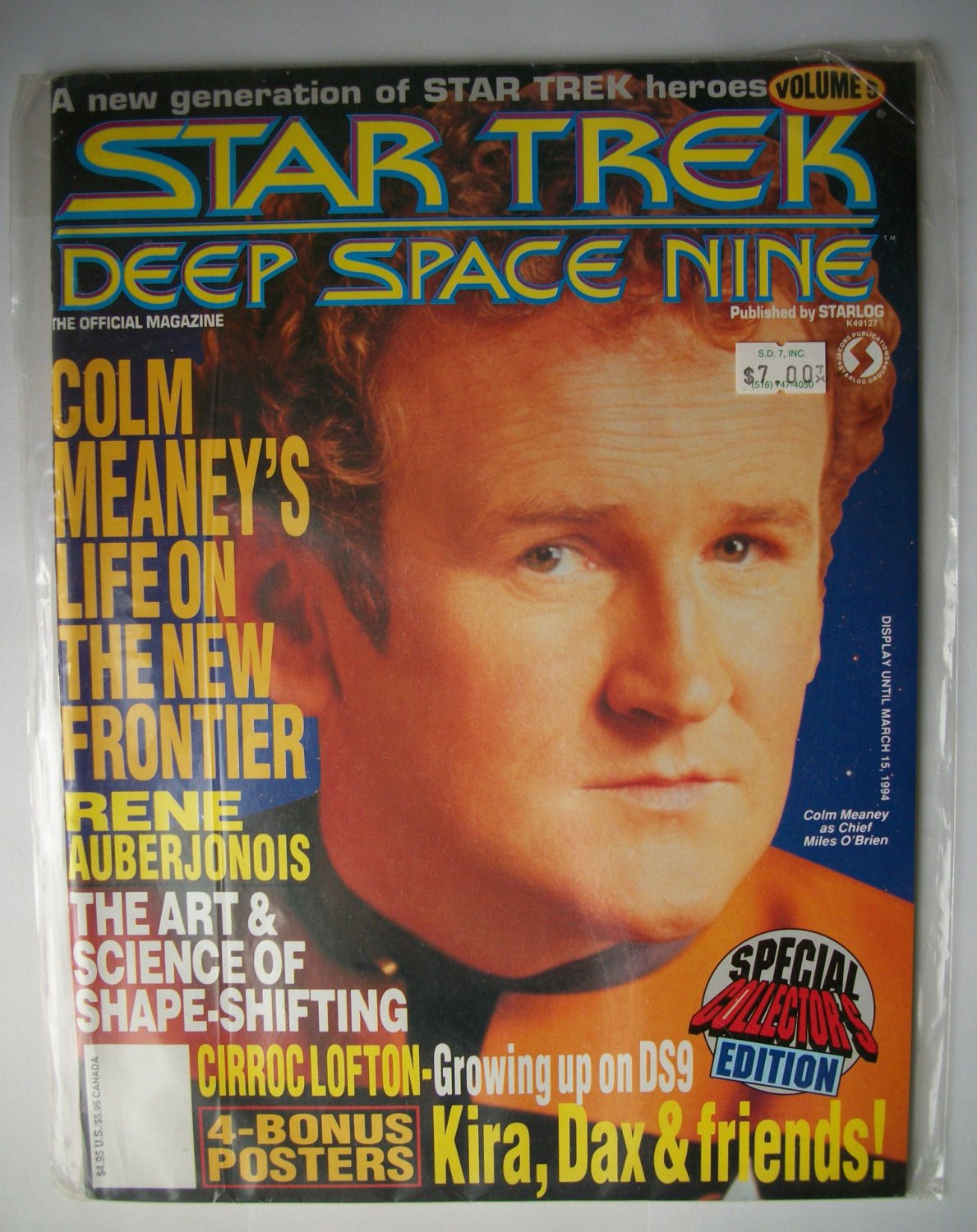 VINTAGE STAR TREK DEEP SPACE NINE VOLUME 5 1994 MAGAZINE COLM MEANEY