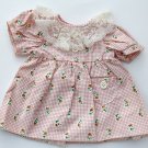 VINTAGE WANG'S INTERNATIONAL LARGE PLUSH OR DOLL FLOWER PATTERN CLOTHES DRESS VINTAGE WANG'S INTERNATIONAL LARGE PLUSH OR DOLL FLOWER PATTERN CLOTHES DRESS