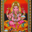 Ganesha wall hanging Ganesha tapestry hindu Elephant God sequin decor ethnic art