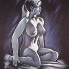 original black velvet hand painting sexy erotic pinup nude naked lady girl original black velvet hand painting sexy erotic pinup nude naked lady girl