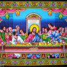 Jesus Christ disciples last supper sequin wall hanging happy easter tapestry art
