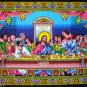 Jesus Christ disciples last supper sequin wall hanging happy easter tapestry art