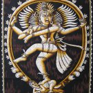 hindu nataraj lord shiva dance natraj nataraja batik wall hanging tapestry painting art