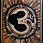 om aum batik wall hanging ohm tapestry yoga meditation hindu Symbol  decor art