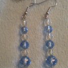 Blue and clear crystal