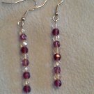 Purple and clear crystal
