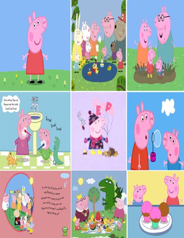 Nick Jr Classic Cute Peppa Pig Stickers Retail $29.99 Now $9.99