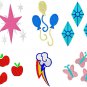 Embroidery Files - 90+ MLP Cutie Marks in 250+ Sizes