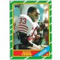 Roger Craig autograph 1986 Topps card