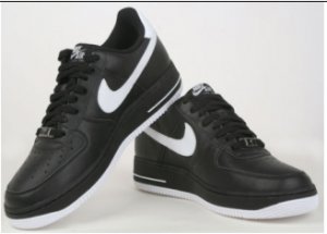 Air Force 25 Black/White Low