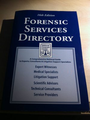 Forensic Services Directory 16th Edition 2005 Book