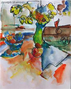 Original New Watercolor Painting On Papers Signed