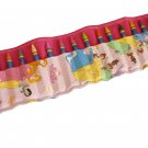 Crayon Roll Up Organizer Holds 16 Crayons, Pink/ Dinsey Princess - Hook & Loop