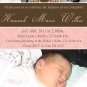 Cute! 10 Printed Baby Baptism Photo Invitations Girl Boy - Pink Blue Any Color Batizmo Invitaciones