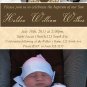 Cute! 10 Printed Baby Baptism Photo Invitations Girl Boy - Pink Blue Any Color Batizmo Invitaciones