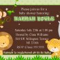 Cute! 10 Printed Baby Shower Jungle Invitations Girl Boy - Pink Blue Any Color Safari Zoo