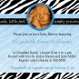 Cute! 10 Printed Baby Shower Jungle Zebra Invitations Girl Boy - Pink Blue Any Color Safari Zoo
