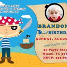 10 4x6 Pirate Captain Birthday Party Photo Invitations Boy Baby 1st 2nd Parrot Boat Beach