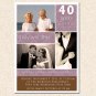 20 Damask Monogram Anniversary Engagement Photo Party Invitations 4x6