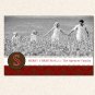 Personalized Holiday Photo Card - Custom Printable or Printed Damask Monogram
