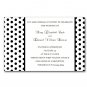 Printable Wedding Engagement Anniversary Invitations Polka Dots Monogram Black White