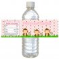 25 Personalized Jungle Monkey Baby Shower Bottle Water Labels Wrappers Stickers