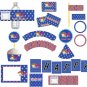 Printable Superhero Superman Birthday Baby Boy Shower Party Kit Package