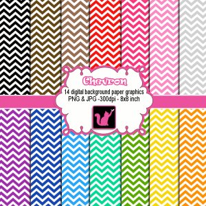 Cute lovely chevron zig zag clipart clip art digital cardmaking graphics