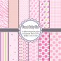 Clipart digital background paper graphics baby shower birthday girl - cardmaking - Clip art