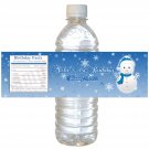25 Personalized Winter Wonderland Baby Bridal Shower Birthday Bottle Wrappers