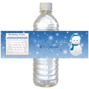 Snowflake Party Favors - Printable Candy Wrappers