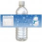 Printable Personalized Winter Wonderland Bottle Labels Wrappers