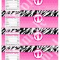Printable Baby Feet Treads Water Bottle Labels Wrappers