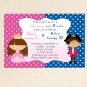 30 Pirate Fairy Princess Birthday Party Invitations Polka Dots Girl Baby